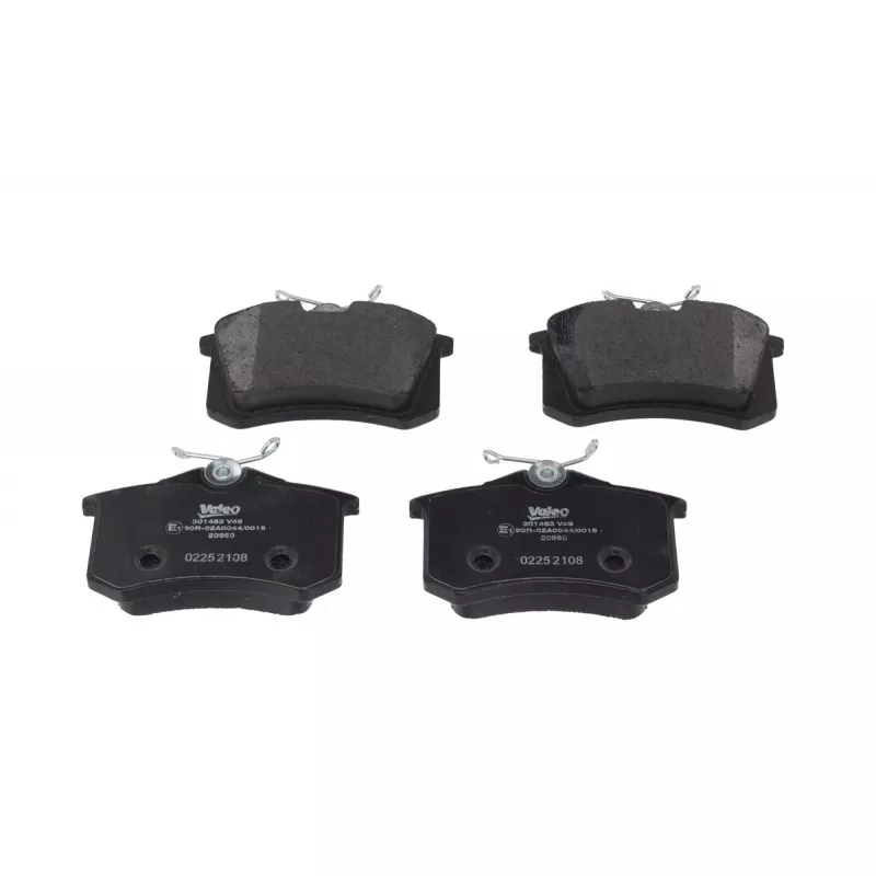 Jeu de 4 plaquettes de frein arrière VALEO 301463 - Visuel 1