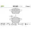 VALEO 301483 - Jeu de 4 plaquettes de frein avant