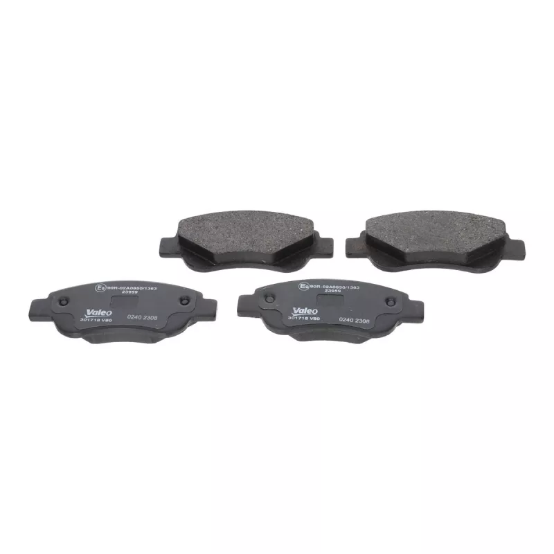 Jeu de 4 plaquettes de frein avant VALEO 301718 - Visuel 1