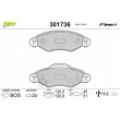 VALEO 301736 - Jeu de 4 plaquettes de frein avant
