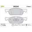 VALEO 302243 - Jeu de 4 plaquettes de frein avant