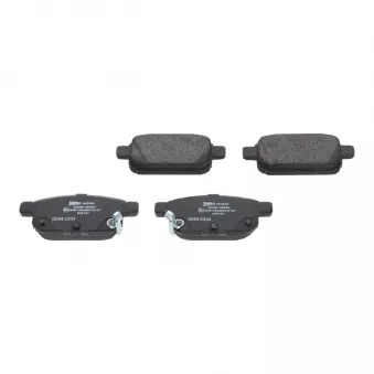 Jeu de 4 plaquettes de frein arrière VALEO OEM 5580061M00