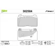 VALEO 302584 - Jeu de 4 plaquettes de frein avant