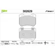 VALEO 302629 - Jeu de 4 plaquettes de frein avant