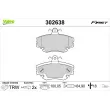 VALEO 302638 - Jeu de 4 plaquettes de frein avant