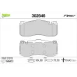 VALEO 302646 - Jeu de 4 plaquettes de frein avant