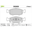 VALEO 302658 - Jeu de 4 plaquettes de frein avant