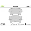 VALEO 302666 - Jeu de 4 plaquettes de frein avant