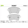 VALEO 302667 - Jeu de 4 plaquettes de frein avant