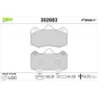 VALEO 302683 - Jeu de 4 plaquettes de frein avant