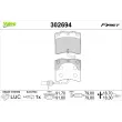 VALEO 302694 - Jeu de 4 plaquettes de frein avant