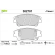 VALEO 302701 - Jeu de 4 plaquettes de frein avant