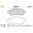 VALEO 302711 - Jeu de 4 plaquettes de frein avant