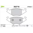VALEO 302716 - Jeu de 4 plaquettes de frein avant