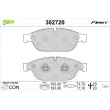 VALEO 302720 - Jeu de 4 plaquettes de frein avant