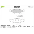 VALEO 302721 - Jeu de 4 plaquettes de frein avant