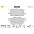 VALEO 302725 - Jeu de 4 plaquettes de frein avant