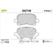 VALEO 302749 - Jeu de 4 plaquettes de frein avant
