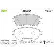 VALEO 302751 - Jeu de 4 plaquettes de frein avant