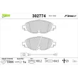 VALEO 302774 - Jeu de 4 plaquettes de frein avant