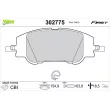 VALEO 302775 - Jeu de 4 plaquettes de frein avant