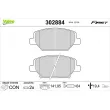 VALEO 302884 - Jeu de 4 plaquettes de frein avant