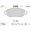 VALEO 302889 - Jeu de 4 plaquettes de frein avant