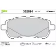 VALEO 302894 - Jeu de 4 plaquettes de frein avant