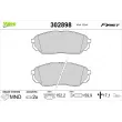 VALEO 302898 - Jeu de 4 plaquettes de frein avant