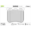 VALEO 302920 - Jeu de 4 plaquettes de frein avant
