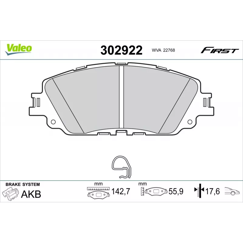 Mini Jeu de 4 plaquettes de frein arriere Mini Countryman Paceman First