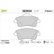 VALEO 302934 - Jeu de 4 plaquettes de frein avant