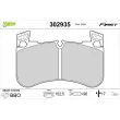 VALEO 302935 - Jeu de 4 plaquettes de frein avant