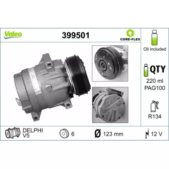 Compresseur, climatisation VALEO OEM 926005849R