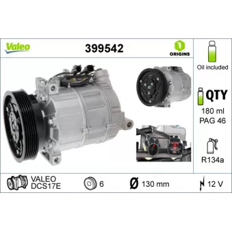 Compresseur, climatisation VALEO OEM 36002933