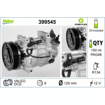 Compresseur, climatisation VALEO OEM 8200898810