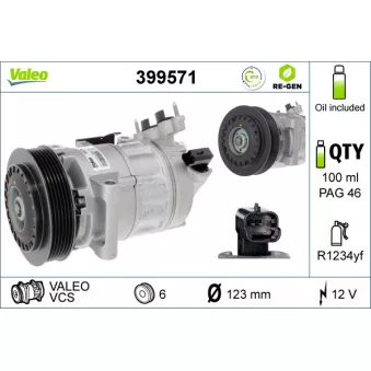 Compresseur, climatisation VALEO OEM 9675659980