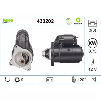Démarreur VALEO OEM 5802N8