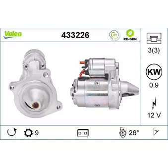 Démarreur VALEO OEM 580218