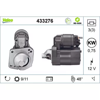 Démarreur VALEO 433276