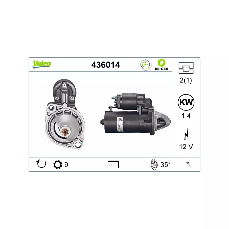 Démarreur VALEO 436014 - Visuel 1