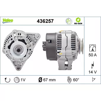 Alternateur VALEO OEM 5705F8