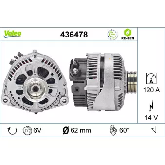 Alternateur VALEO OEM 5705FG