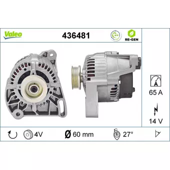 Alternateur VALEO OEM 46231693