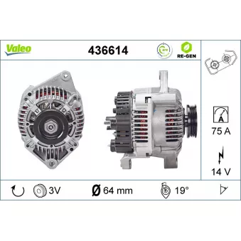 Alternateur VALEO OEM 7700866507