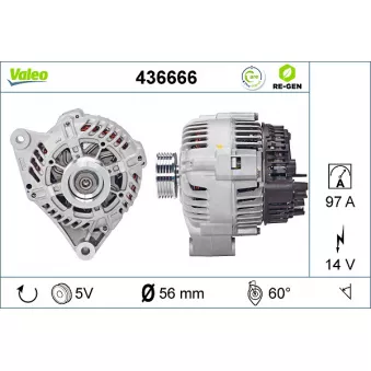 Alternateur VALEO OEM 5705X2