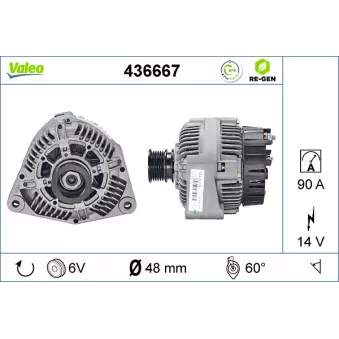 Alternateur VALEO OEM 0101544602