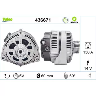 Alternateur VALEO OEM 5705Y4