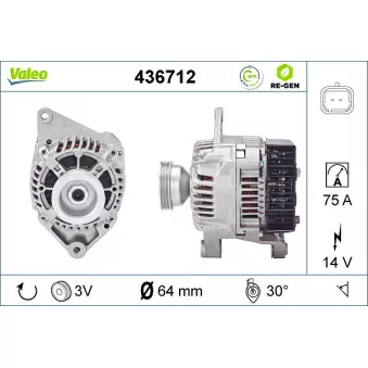 Alternateur VALEO OEM 7700870279