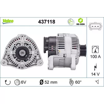 Alternateur VALEO OEM 12311435939